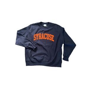 Vtg 90s Champion Reverse Weave Syracuse University Football Sweatshirt XL Stitch